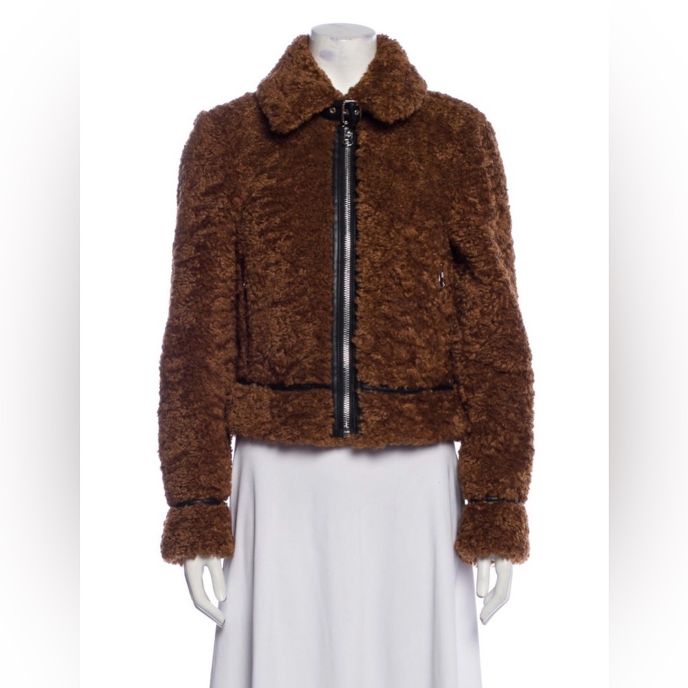 Stand Studio Brown Teddy Jacket